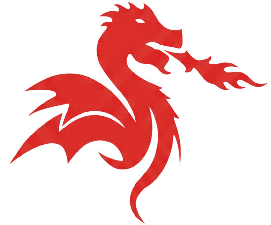 Dragão Power Blast — assinatura visual da marca